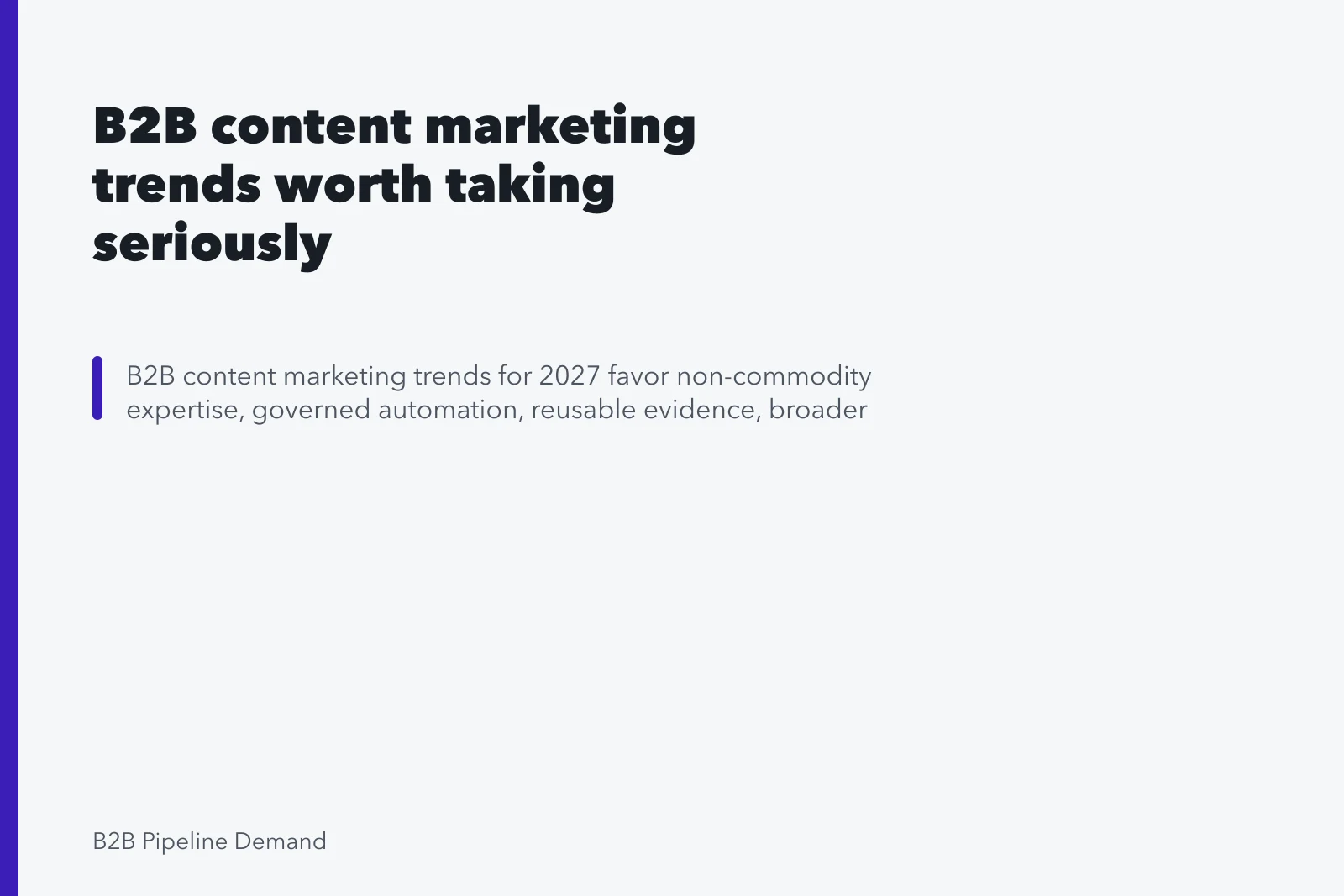 B2B content marketing trends worth taking seriously. B2B content marketing trends worth taking seriously