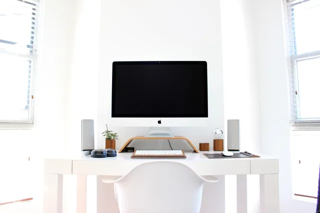 apple, chair, computer, desk, table, technology, workspace, pc, home office, workstation, computer, computer, computer, computer, computer, desk, technology, home office. 8 things about B2B sales funnels trends worth your time
