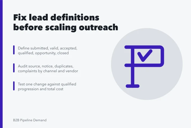 A group of professionals engaged in a business meeting with a presentation in a modern office. How to improve B2B lead generation for business teams: the parts worth your time